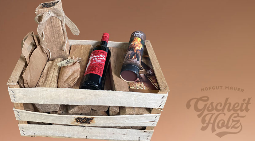 GscheitHolz Geschenkkiste mit Zündhölzern