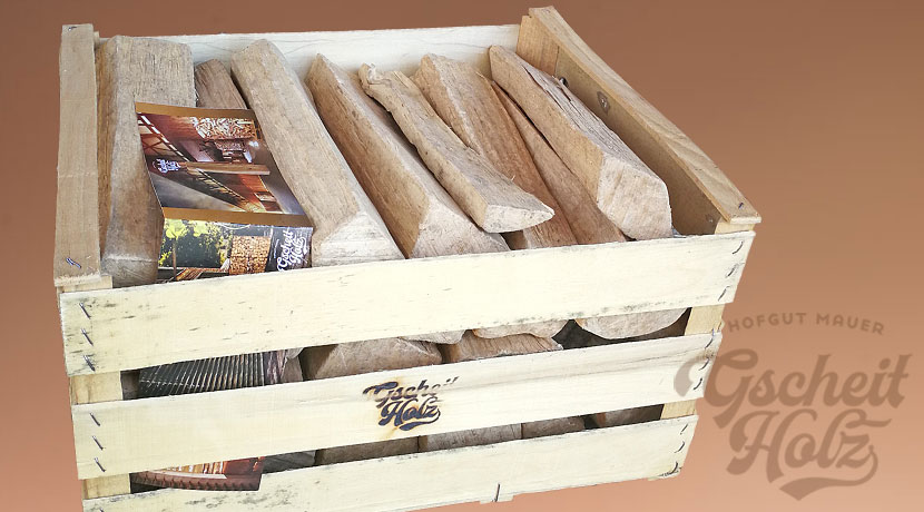 GscheitHolz Kiste Scheitlänge 33 cm